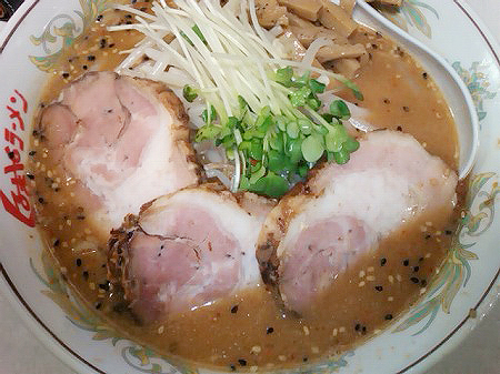 くるまやラーメン伊東店の味噌チャーシューラーメン