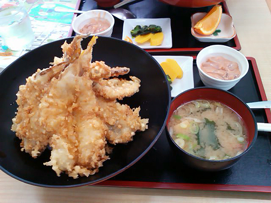 魚重食堂の深海魚天丼、1,150円
