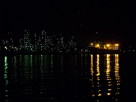2014年2月28日、根岸港の夜景