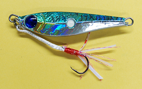 マルシン漁具 HIDRAのメタルジグ「ブルファイター1 リアルサバ」のボディー形状